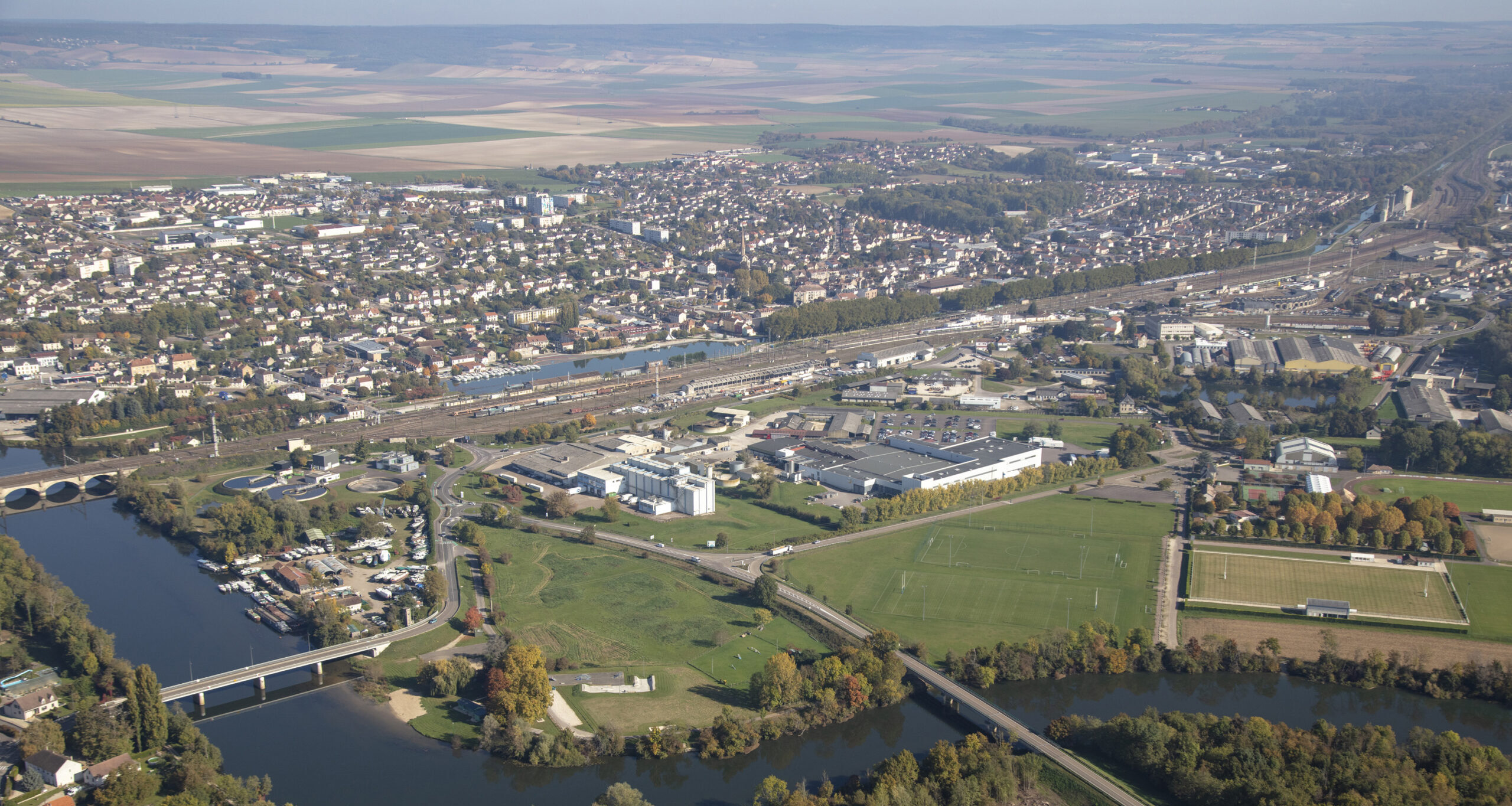 Vue aerienne Migennes